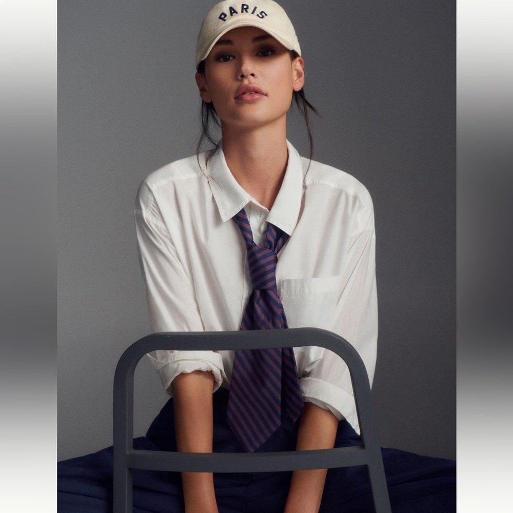 Classic White Button-Down Shirt by